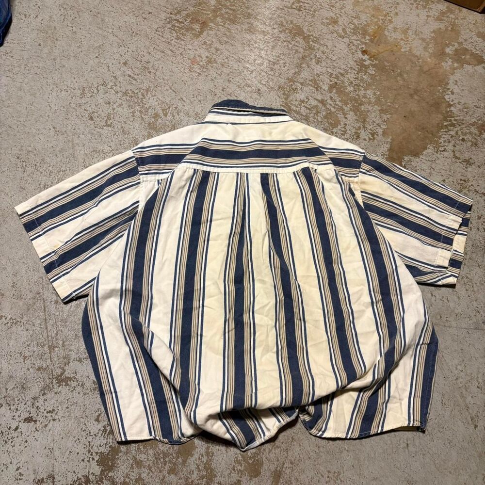 Faded-glory Men's White and Blue Shirt - Picture 2 of 8